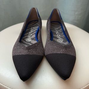 BNIB Rothy’s Twilight Metallic Captoe Points 7.5